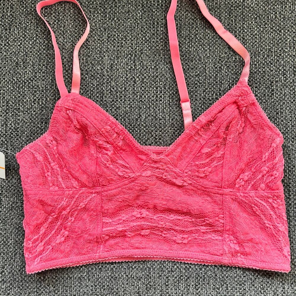 Free People Lace Cropped Bralette S NWT